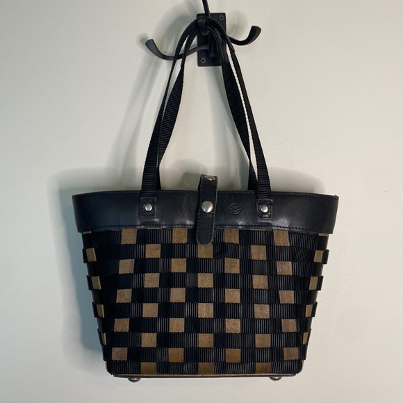RARE Signed 2007 Longaberger To Go Basket Purse - Picture 1 of 9